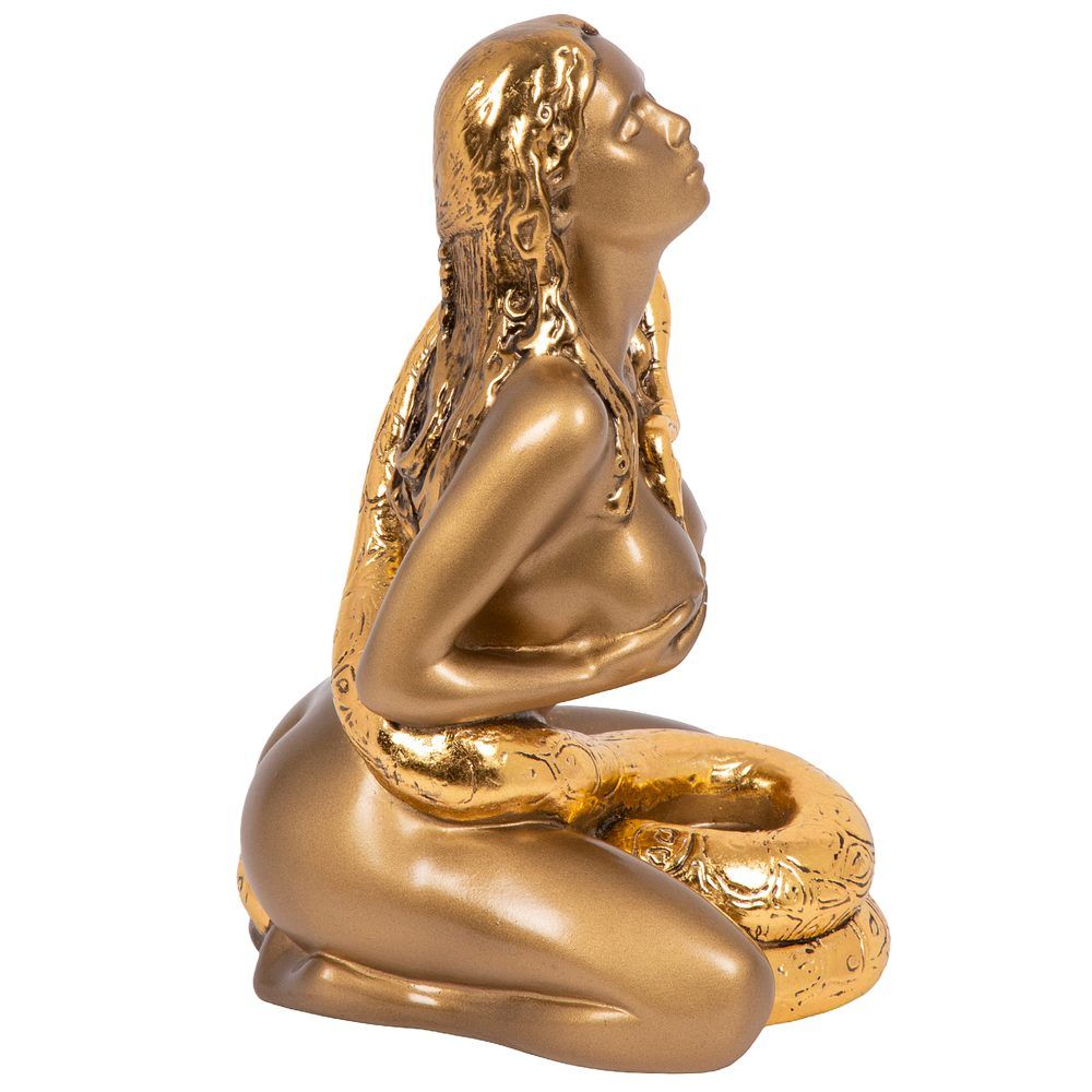 Скульптура Девушка со змеей Бронза