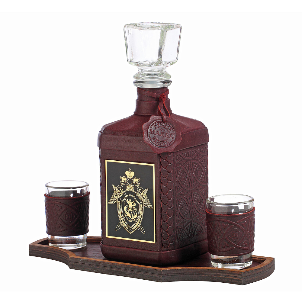 Графин «Следственный комитет-1» с накладкой из стали