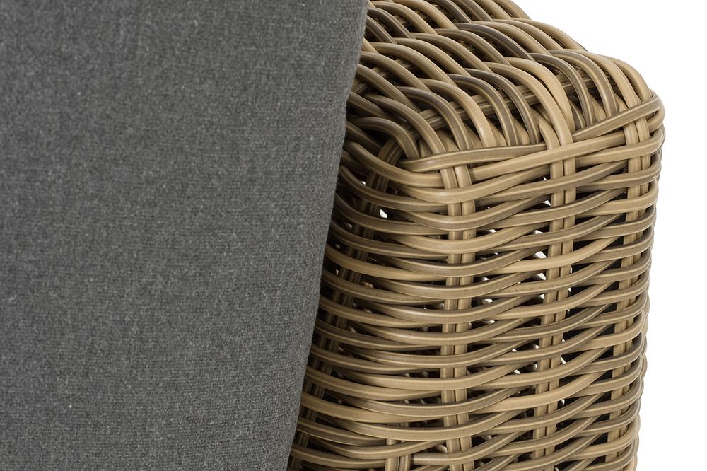 "Капри" трансформирующаяся лаунж-зона из искусственного ротанга, цвет соломенный