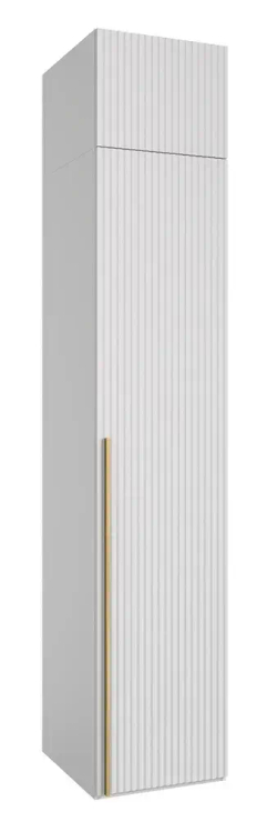 Шкаф пенал Аляска без антресоли, белый