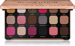 Makeup Revolution Forever Flawless - палитра теней для век, 18× 1,1 g