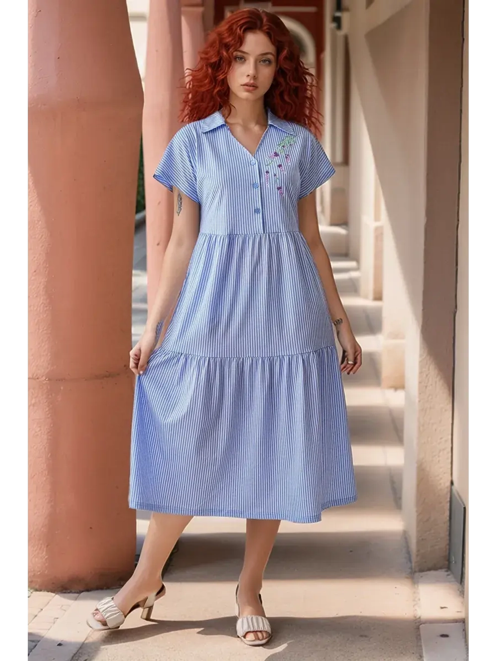 Платье женское "Шалфей"