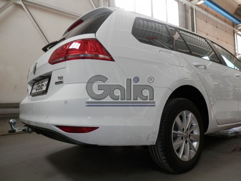 Фаркоп оцинкованный Galia V073A для Volkswagen Golf VII универсал 2WD/4WD 2013-(паспорт и сертификат в комплекте)(без электрики)