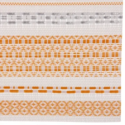 Салфетка на стол 45*30см плетеная «Полосы» оранжевый