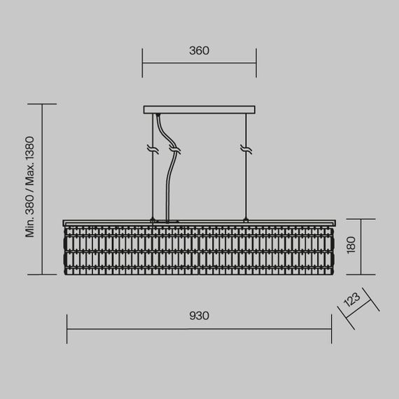 Подвесная люстра Maytoni Dune DIA005PL-06CH