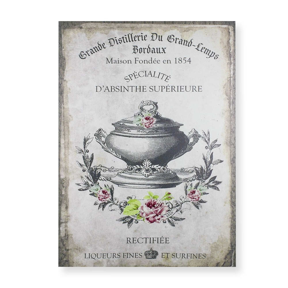 Панно "Супница" 70x50x2,5см, дерево,холст