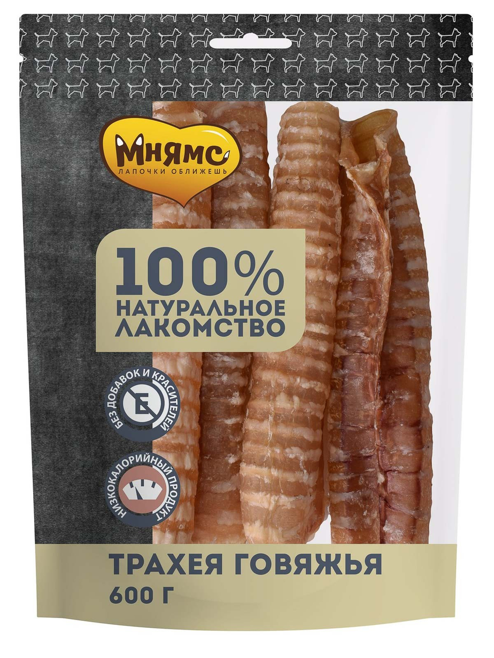 Лакомство Мнямс для собак Трахея говяжья 600 г