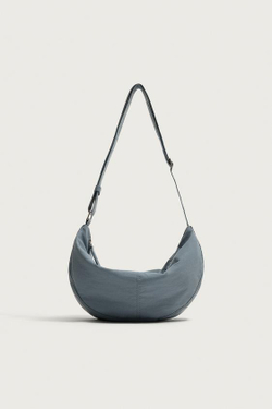 ZARA НЕЙЛОНОВАЯ СУМКА S, СИНИЙ
