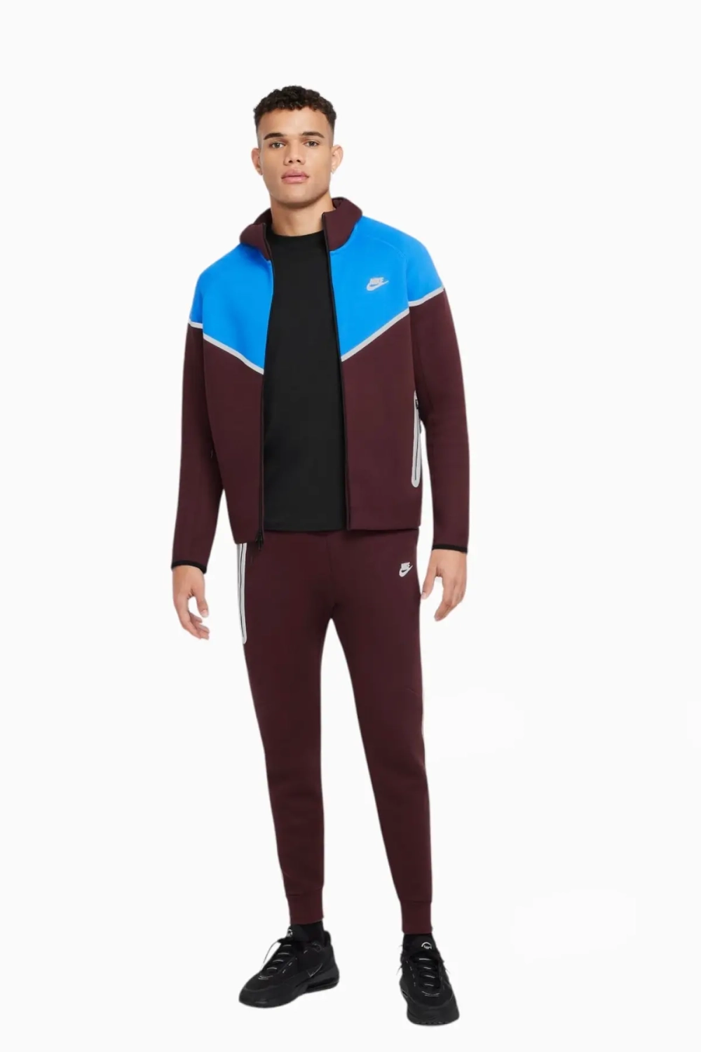Кофта Nike Sportswear Tech Fleece Windrunner - бордовый