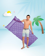 Матрас пляжный Волна 229х86см в ассорт. 134466 (Intex)