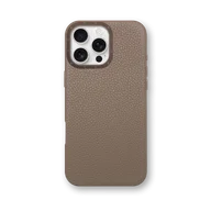 Чехол для iPhone 16 - Зернистая кожа - бежевый