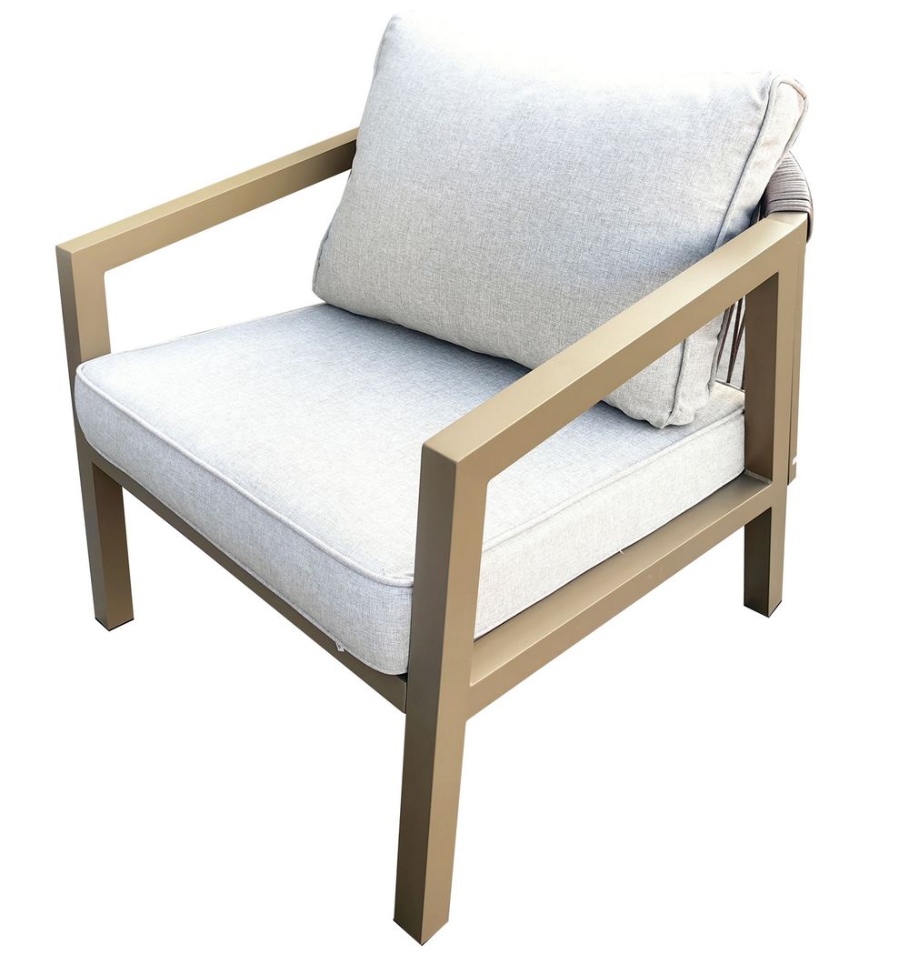 "Детройт" лаунж-зона из искусственного ротанга, цвет бежевый