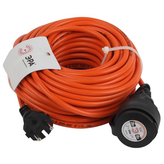 Удлинитель силовой ЭРА UPx-1-2x1-20m-IP44 Б0046806