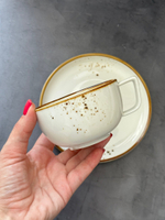 Чайная пара 220 мл, фарфор,серия "Элеганс" "The Sun"