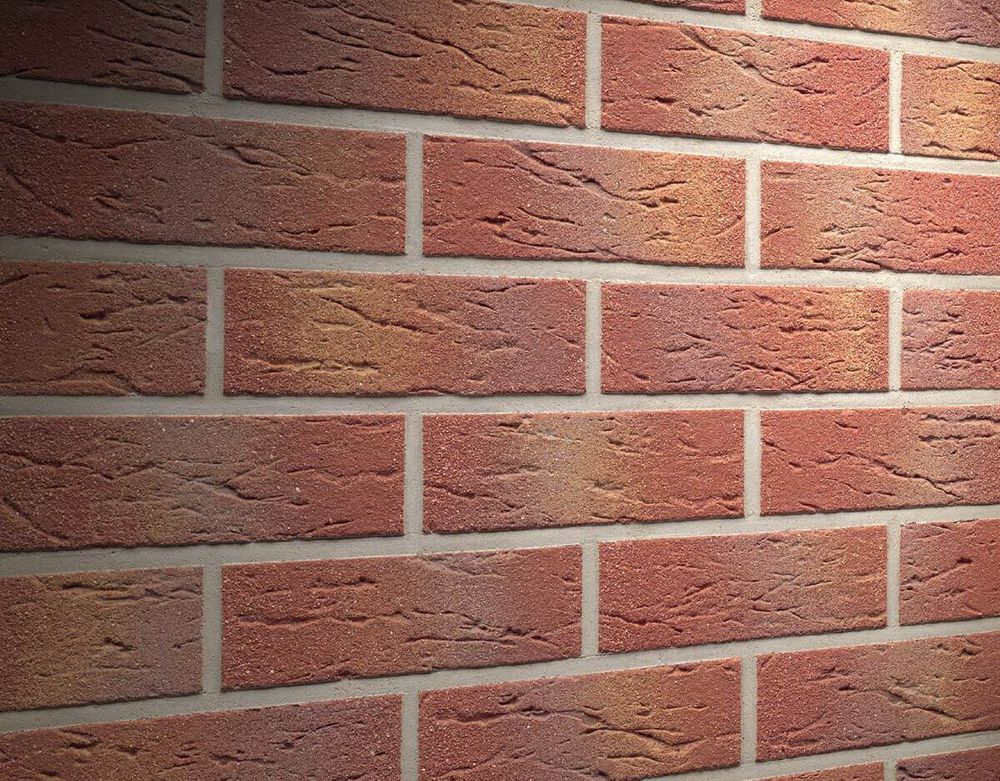 Feldhaus Klinker - R332NF9, Classic Carmesi Multi Mana, 240x9x71 - Клинкерная плитка для фасада и внутренней отделки