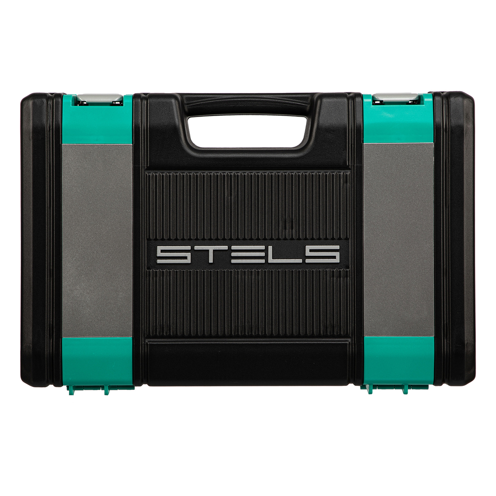 Набор инструментов 1/2", 1/4", CrV, 12 гранные головки, пластиковый кейс, 82 предмета Stels