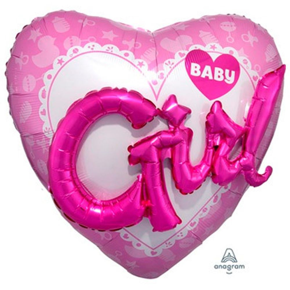 Baby Girl сердце-розовое