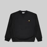  Толстовка мужская Carhartt WIP American Script Sweatshirt артикул:I025475_black - купить в магазине Дайс