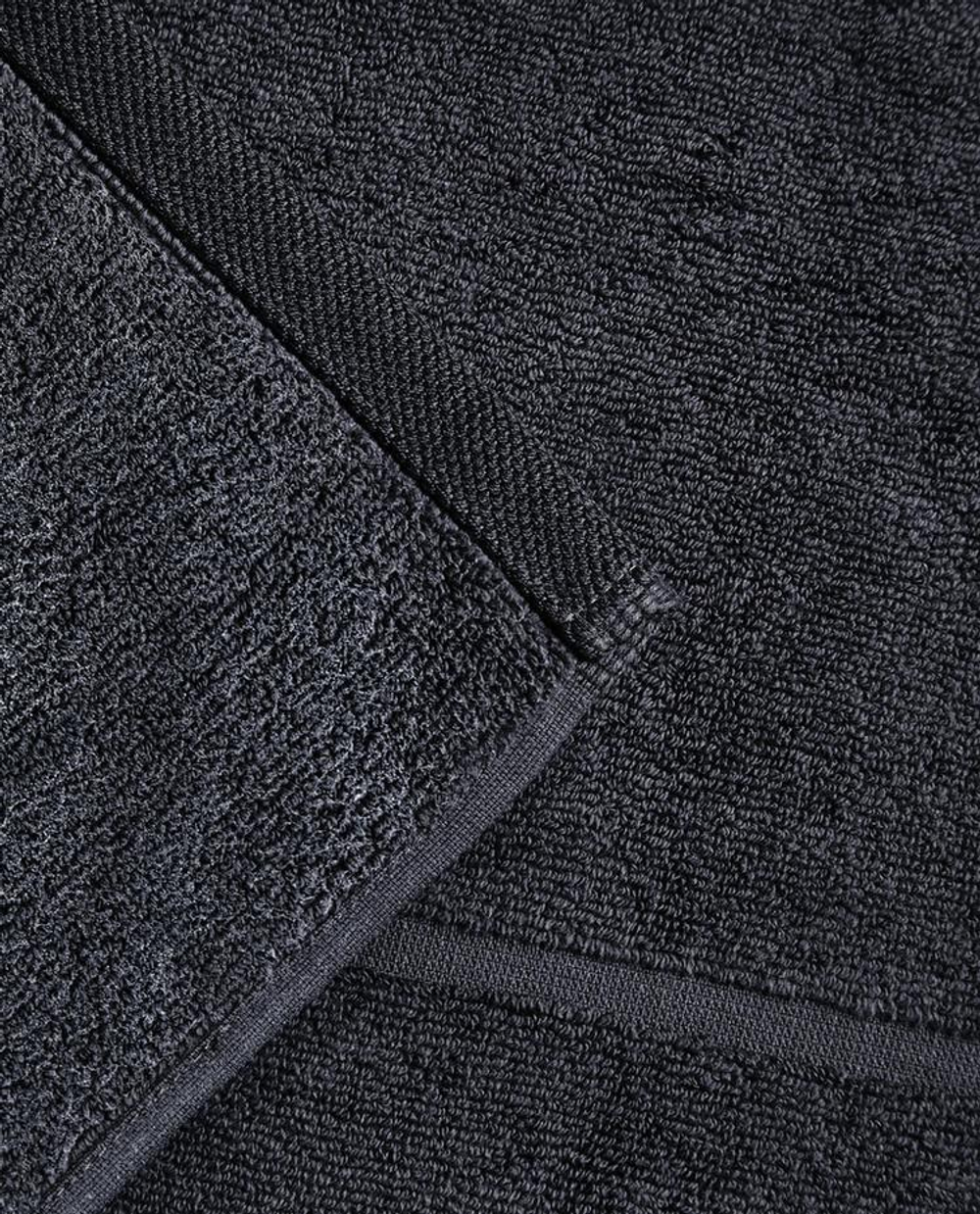 ZARA HOME ХЛОПКОВЫЙ НЕСКОЛЬЗЯЩИЙ КОВРИК ДЛЯ ВАННОЙ, ЧЕРНЫЙ