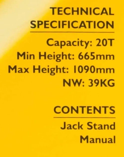Подставка ремонтная 20Т JCB JCB-TZ200012