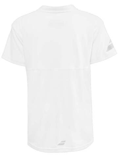 Футболка для мальчика теннисная Babolat Play Polo Boy - white/white