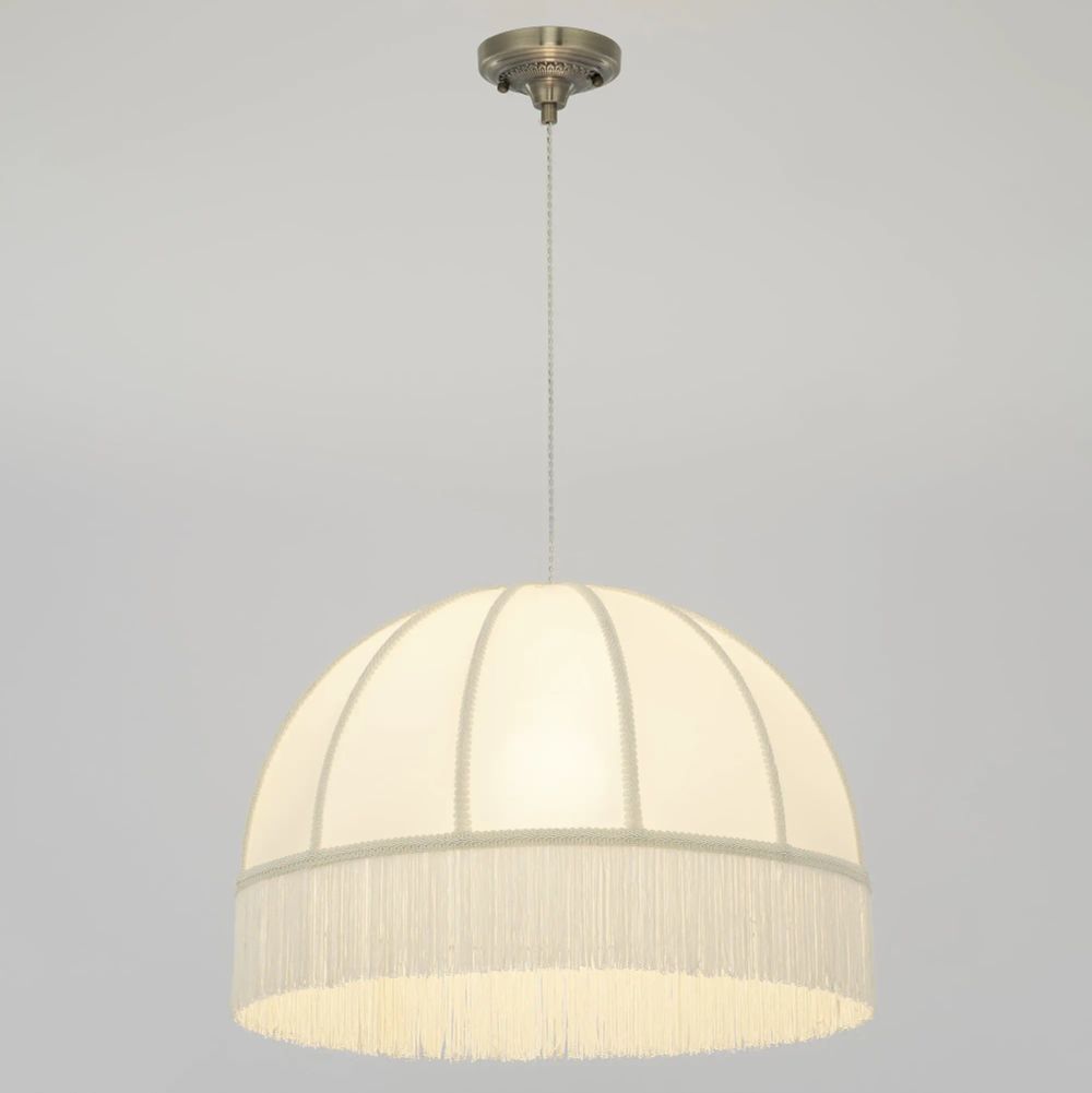 Citilux Базель CL407031 Подвесной светильник бронза с бежевым абажуром