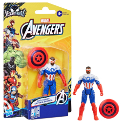 Hasbro Marvel Avengers - Фигурка Anti-Venom Капитан Америка 10 см VenomVersus G1813