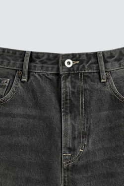 ZARA ДЖИНСЫ БУТКЭТ - LIMITED EDITION, ЧЕРНЫЙ