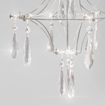 Настенный светодиодный светильник с фигурным хрусталем 442/1 хром