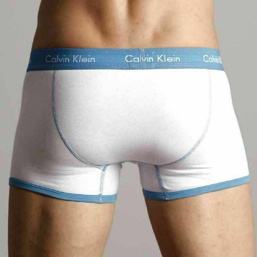 Мужские трусы хипсы Calvin Klein 365 White Blue Boxer