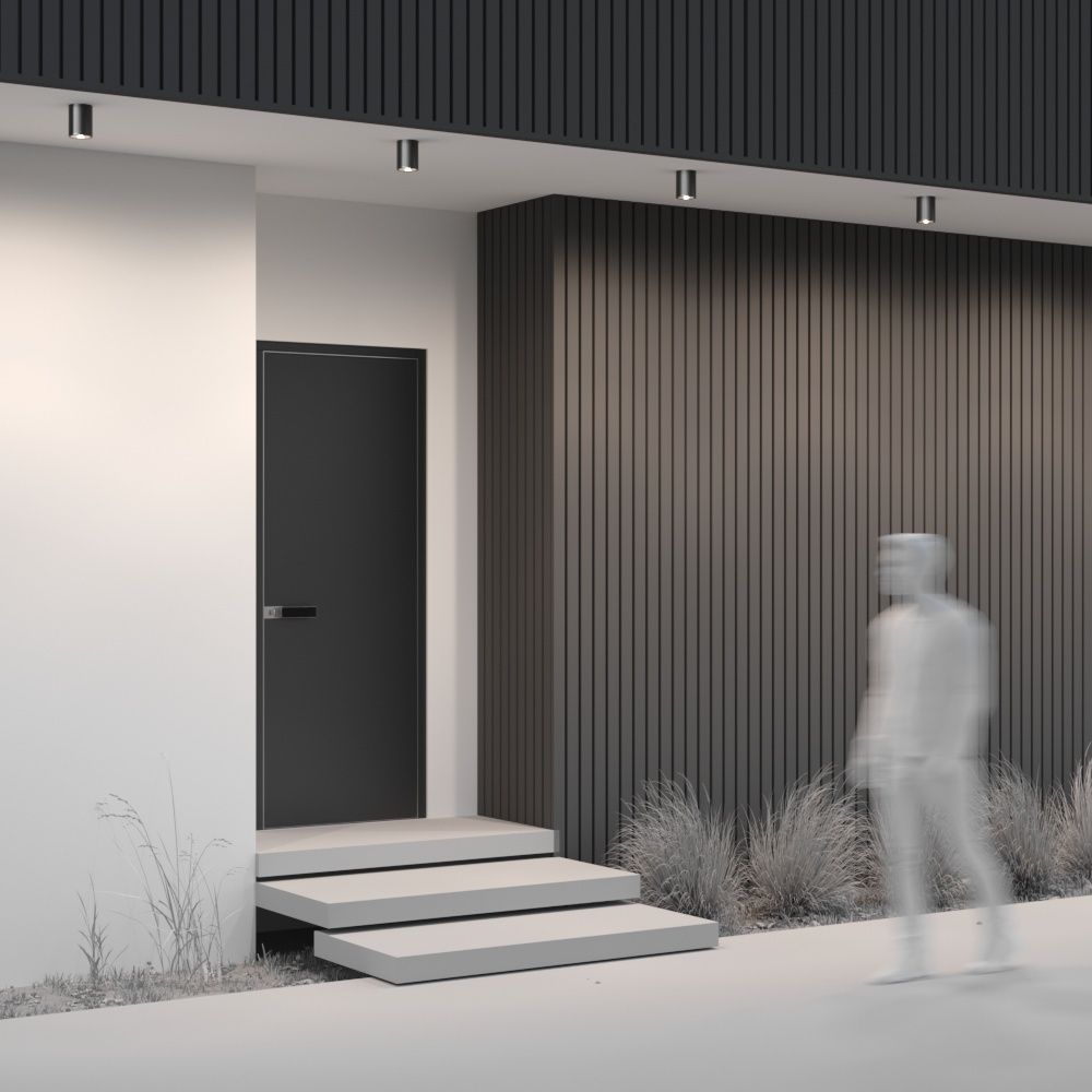 Уличный потолочный светодиодный светильник Maytoni Bar O306CL-L7GF