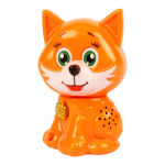 Обучающая "Лисичка" 50 песен, стихов, звуков, голова-трещотка, свет, коробка HT1004-R1 (Умка)