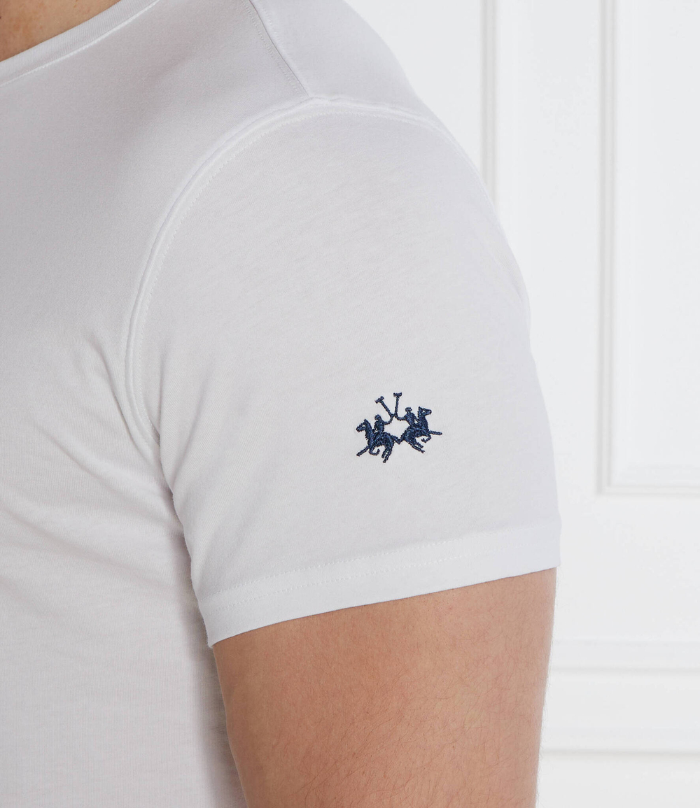 Футболка La Martina - белый(YMR314 JS206)