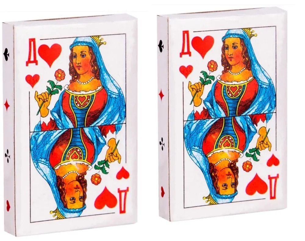 Карты бумажные, 36 карт. (10 штук)