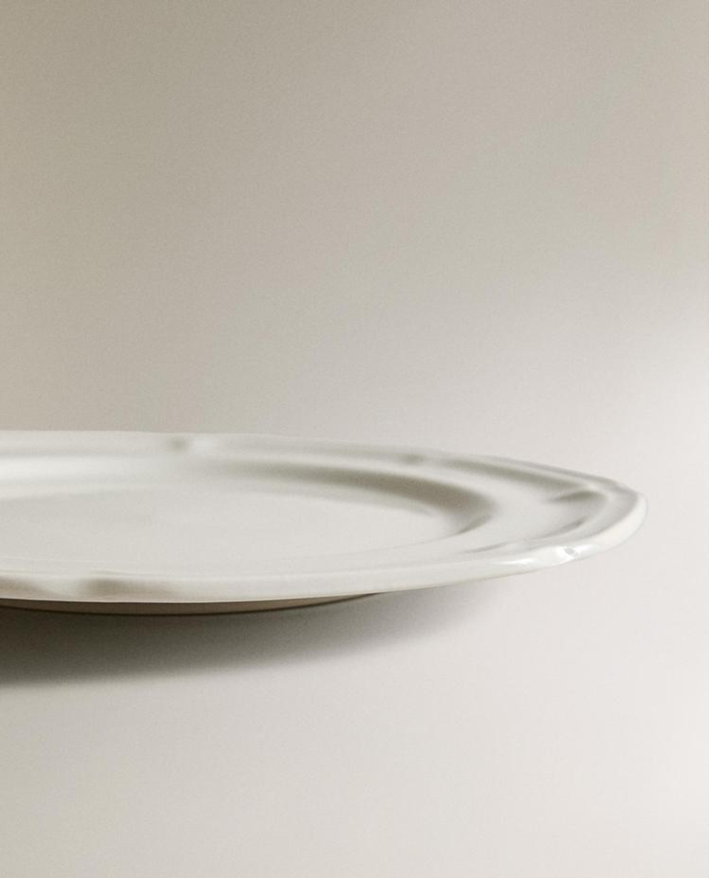 ZARA HOME ФАРФОРОВАЯ ТАРЕЛКА, БЕЛЫЙ