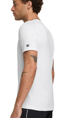 Теннисная футболка Wilson Team Seamless Crew T-Shirt - bright white