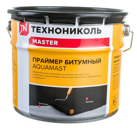 Праймер битумный AQUAMAST ТЕХНОНИКОЛЬ 16кг (18л)