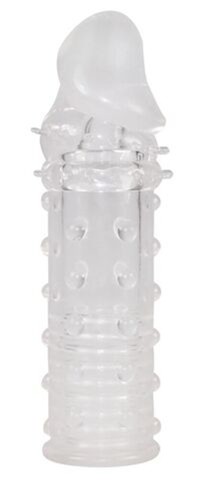 Прозрачная насадка на пенис Fun Extension - 16 см. (Цвет: прозрачный)