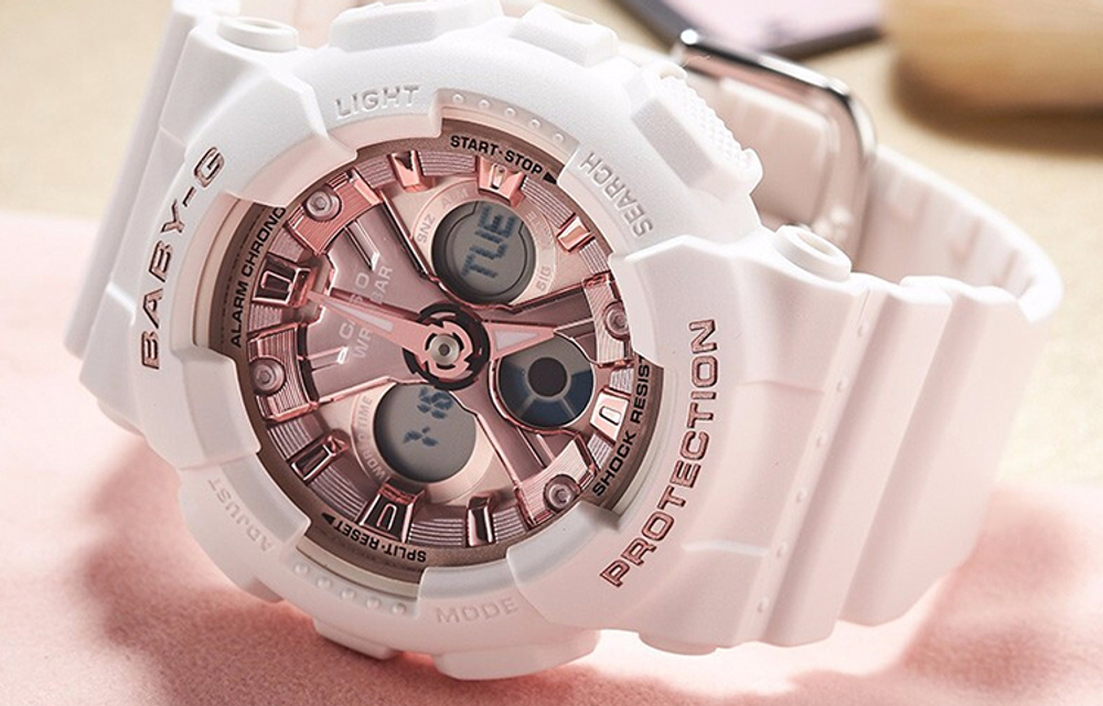 Часы CASIO BABY-G 46.3*43.3mm BA-130-7A1PRL, BA-130-7A1PRL