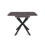 Стол Твист раздвижной (100+30) камень темный / опоры черные
