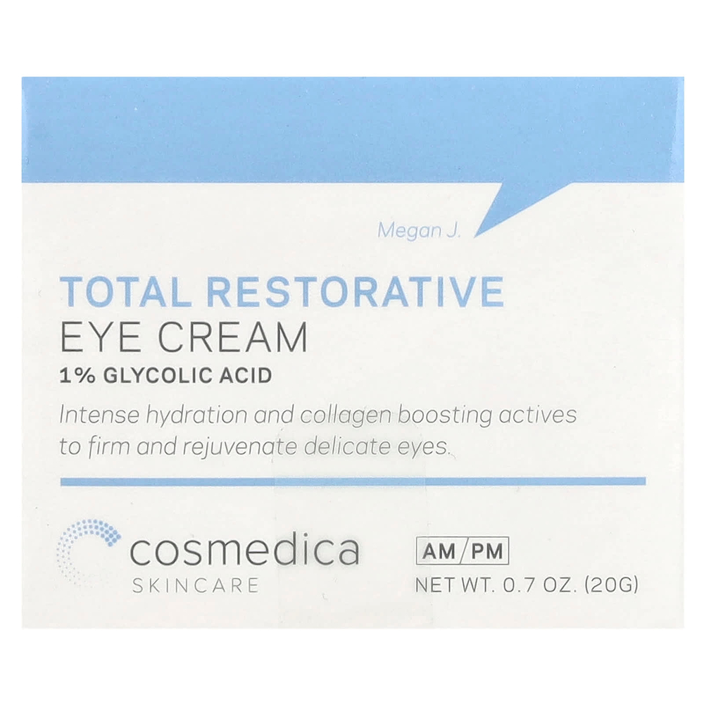 Cosmedica Skincare, Total восстанавливающий крем для области вокруг глаз, 20 г (0,7 унции)