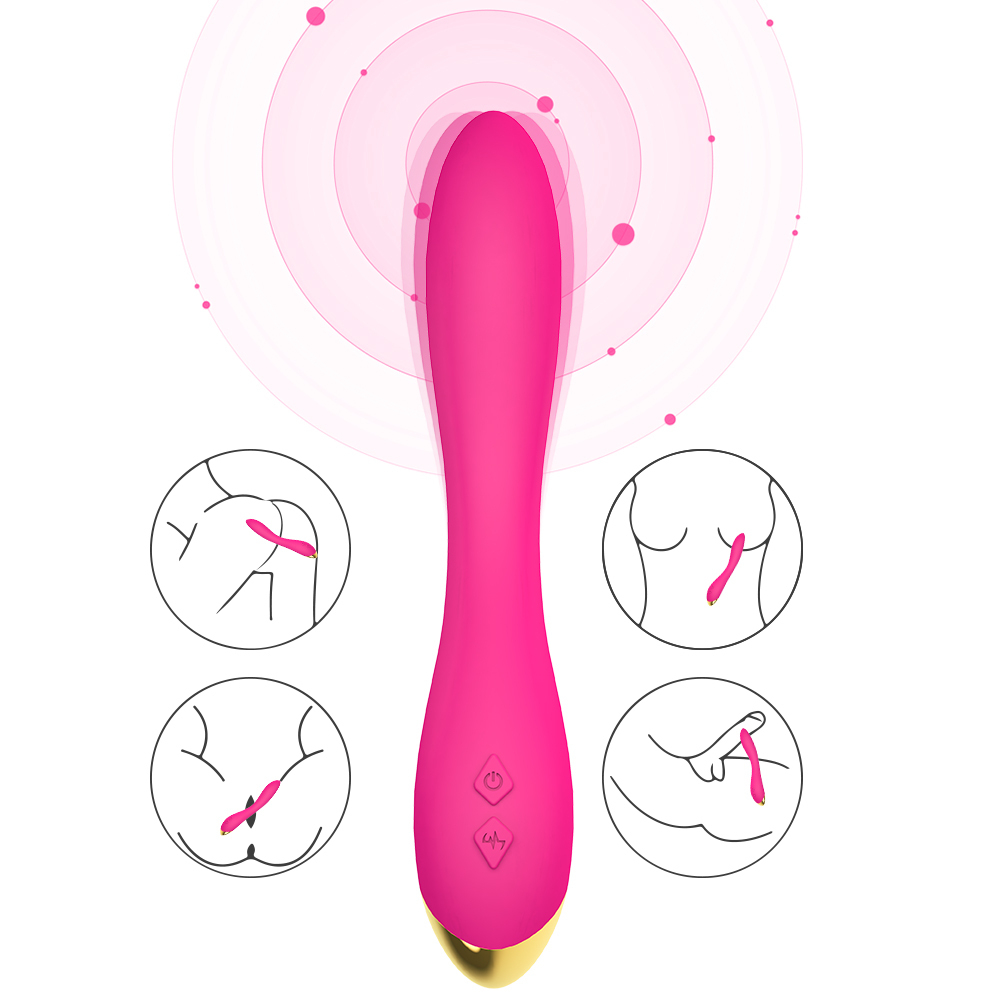 Вибратор Useeker USK-V04 PIN Flamingo Silicone+ABS аккумулятор 222*35*65
