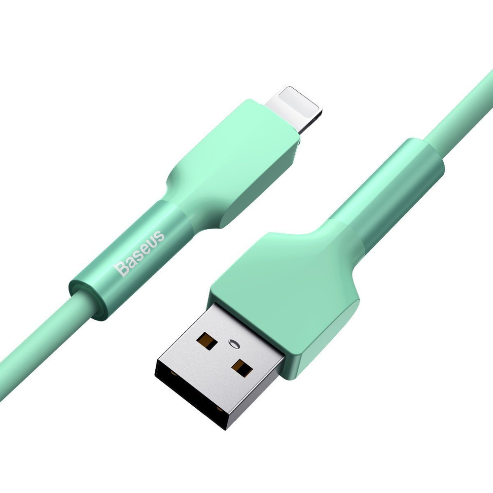 Lightning Кабель Baseus Silica Gel Cable USB For iP 2.4A 1m