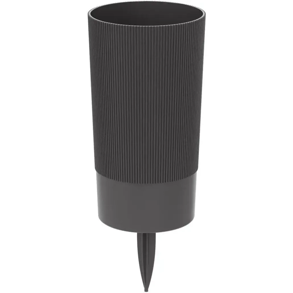 Ваза под срезку Версаль Д150мм, В280мм (с колышком)(графит)