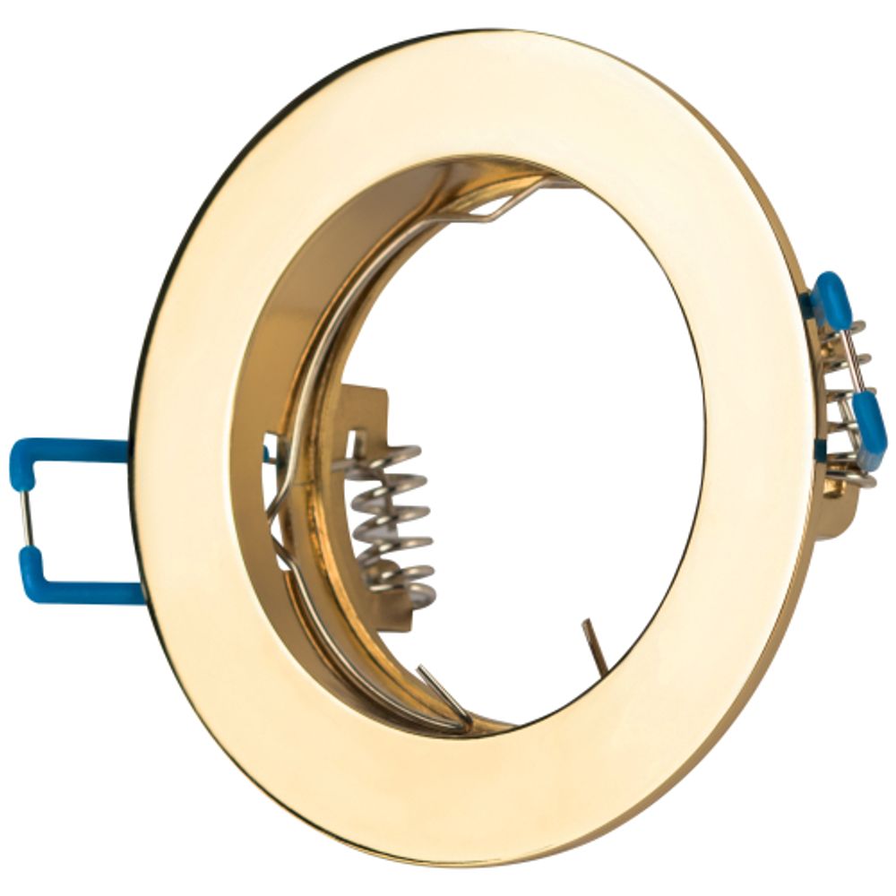 Светильник встраиваемый ЭРА KL1 GD под лампу MR16 GU5.3 золото | Литые встраиваемые светильники
