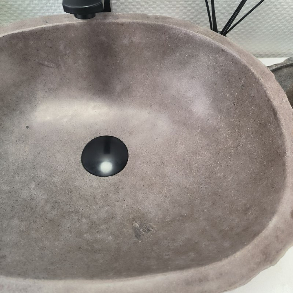 Раковина из речного камня RS-63649 (45*36*16) 0122