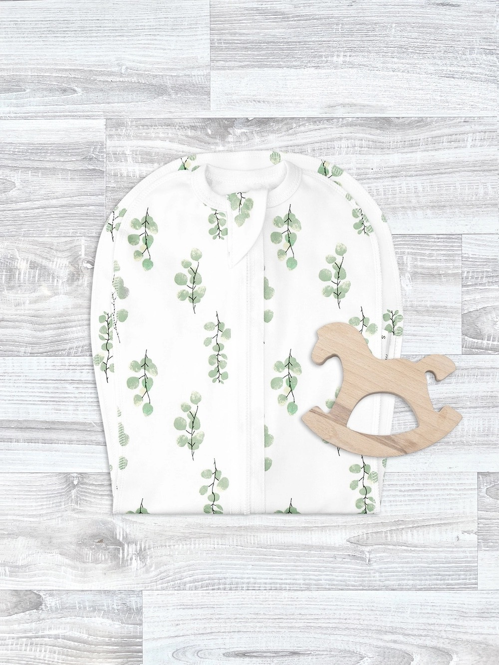 Пелёнка-кокон Mjolk Эвкалипт