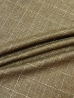 Шелк дикий Ermenegildo Zegna горчичный в клетку