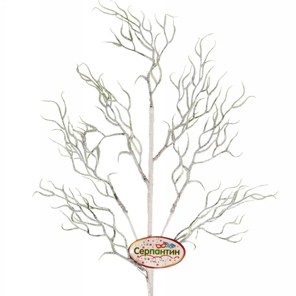 Ветка хвойная «Зимняя свежесть» 67 см, Белый