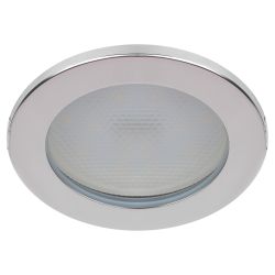 Встраиваемый светильник влагозащищенный ЭРА KL95 CH GX53 IP44 хром
